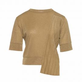 Due Amanti Blouse Gold Pleaty - image 4 small