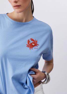 Liu Jo T-shirt Blue wave WA6414-JS923 - afbeelding 1 klein