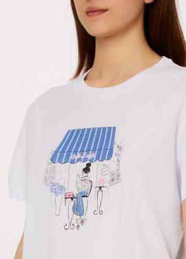 Liu Jo T-shirt Cafe WA6502-JS923 - afbeelding 1 klein