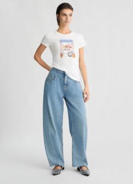 Liu Jo T-shirt Wit Street WA5362-JS923 - afbeelding 5 klein