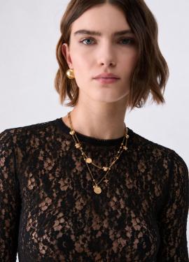 Liu Jo Blouse Zwart WF6143-J3975 - afbeelding 2 klein