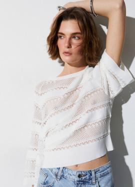 Liu Jo Sweater Wit CA6353-MS55N - afbeelding 3 klein