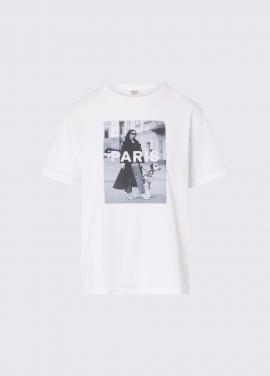 Liu Jo T-shirt Wit Paris WF6433-JS904 - afbeelding 5 klein