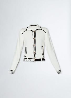 Liu Jo Cardigan White/Black TF4046-MS59L - image 6 small