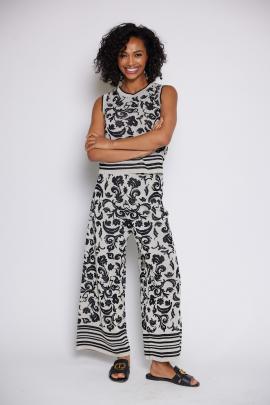 Liu Jo Broek Wit/ Zwart WA6424-MA587 - afbeelding 2 klein