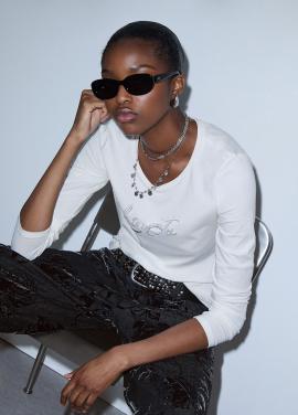 Liu Jo T-shirt OW/LJ TF6245-JS003 - afbeelding 2 klein