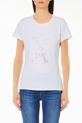 Liu Jo T-shirt Wit Paris WF4179-J5003 - afbeelding 1 klein