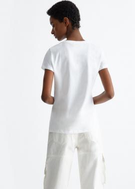 Liu Jo T-shirt White Orient MA4340-JS923 - image 2 small