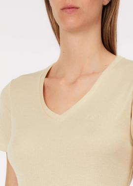 Liu Jo T-shirt Champagne TA6175-J3845 - afbeelding 3 klein