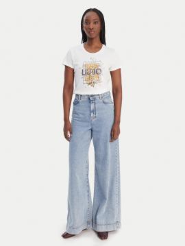 Liu Jo T-shirt Wit Foulard WA6493-JS923 - afbeelding 2 klein