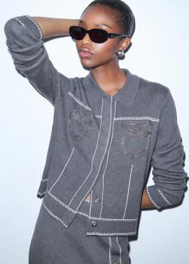 Liu Jo Cardigan Acc/OW TF6076-MS59L - afbeelding 4 klein