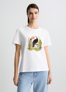 Liu Jo T-shirt Wit Tucano WA5230-JS904 - afbeelding 1 klein