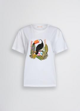 Liu Jo T-shirt Wit Tucano WA5230-JS904 - afbeelding 6 klein