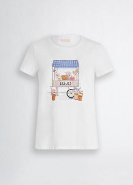 Liu Jo T-shirt Wit Street WA5362-JS923 - afbeelding 6 klein