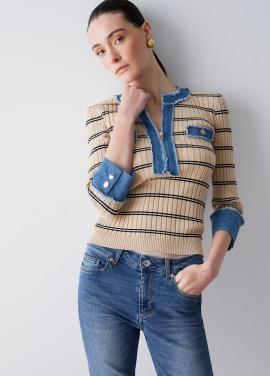 Liu Jo Trui Cream WA6531-MS99E - afbeelding 4 klein