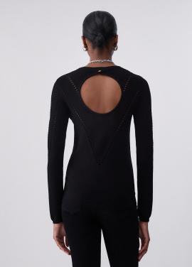 Liu Jo Pull Zwart WF6239-MS99E - afbeelding 1 klein