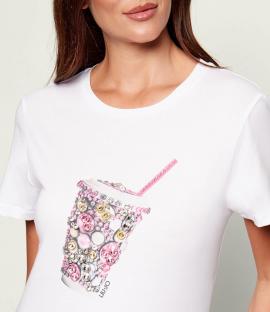 Liu Jo T-shirt Milkshake WA6237-JS923 - afbeelding 1 klein