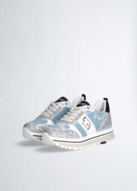 Liu Jo Sneaker Denim/Silver BA4055TX393 - afbeelding 2 klein