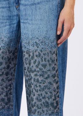 Liu Jo Broek Blue Strass UF6166-D0373 - afbeelding 2 klein
