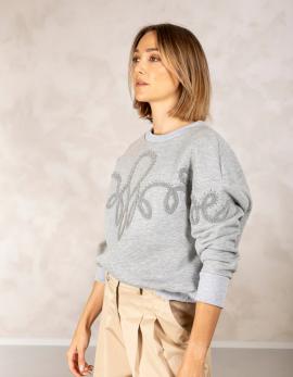 Due Amanti Sweater Grey Monnalisa - afbeelding 2 klein