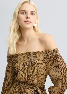 Liu Jo Kleed Leopard WA5329-T6867 - afbeelding 4 klein