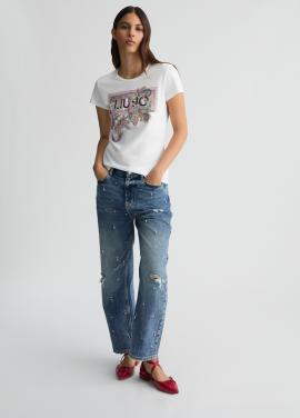 Liu Jo T-shirt Wit Spring WA5240-JS923 - afbeelding 4 klein