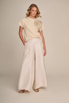 Due Amanti T-shirt Beige DRAKE - afbeelding 4 klein