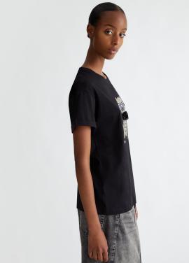 Liu Jo T-shirt Ours noir WF4411-J5904 - image 3 petit