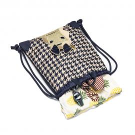 Jeune Premier Turnzak Houndstooth Horse City bag - afbeelding 2 klein