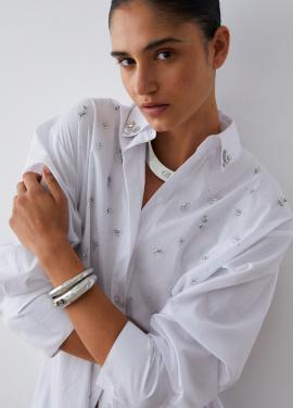 Liu Jo Hemdkleed Wit crystal WA6154-T407A - afbeelding 5 klein