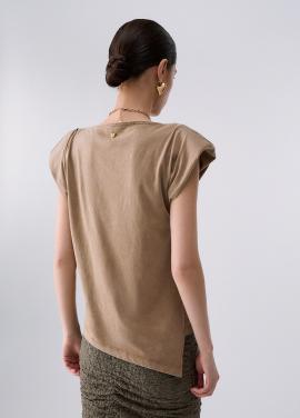 Liu Jo T-shirt Beige WF6245-JS923 - afbeelding 2 klein