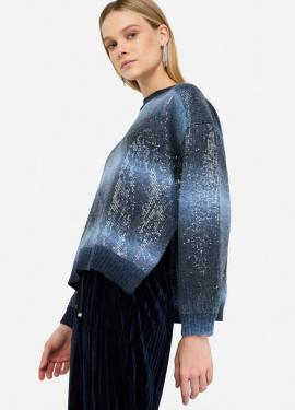 Liu Jo Cardigan Bleu MF5380-MA14R - image 3 petit