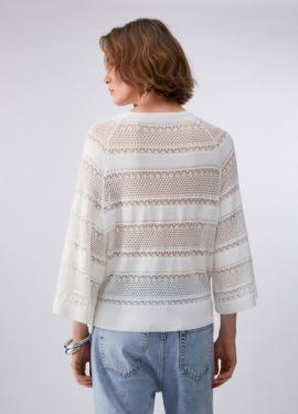 Liu Jo Sweater Wit CA6353-MS55N - afbeelding 2 klein