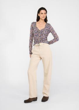 Liu Jo Pantalon Naturel MF5298-T115A - image 5 petit