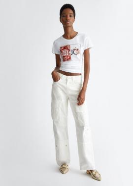 Liu Jo T-shirt Orient blanc MA4340-JS923 - image 4 petit
