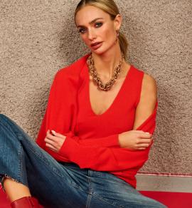 Due Amanti Haut de page Rouge Mylo - image 1 petit