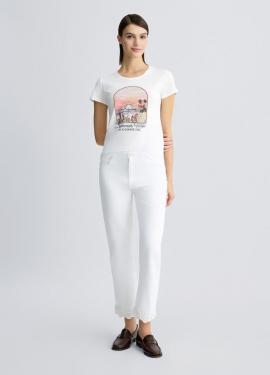 Liu Jo T-shirt Wit Summer WA5478-J6410 - afbeelding 5 klein