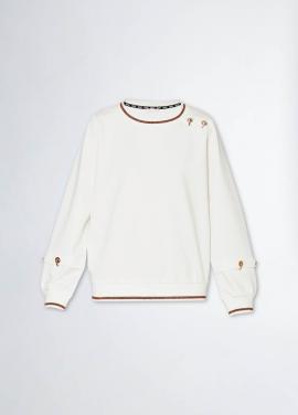 Liu Jo Sweater Wit TF4092-FS090 - afbeelding 4 klein