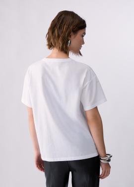 Liu Jo T-shirt Wit Paris WF6433-JS904 - afbeelding 2 klein