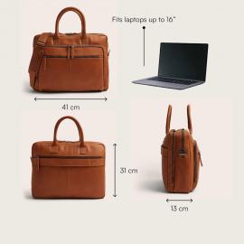 Chesterfield Laptoptas Cognac C40.1107 - afbeelding 3 klein