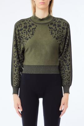 Liu Jo Cardigan Olive/Noir TF5269-MS49I - image 2 petit