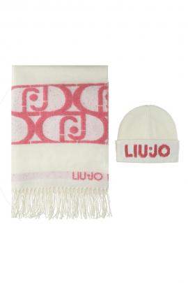 Liu Jo Set sjaal en muts Off white 2F4037-T0300 - afbeelding 1 klein