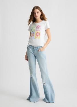 Liu Jo T-shirt Wit Cocktail WA5478-J6410 - afbeelding 5 klein