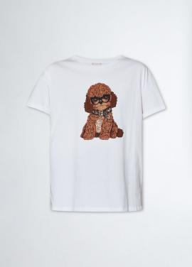 Liu Jo T-shirt Wit dog WF4411-J5904 - afbeelding 6 klein