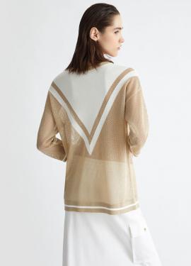 Liu Jo Sweater Ivory/Gold TA4108-MS015 - image 3 small