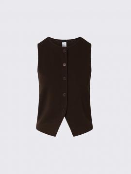 Liu Jo Gilet Moka CF6006-MS55N - afbeelding 6 klein
