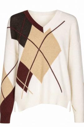 Due Amanti Pull OFF WHITE BLOCKY - afbeelding 3 klein