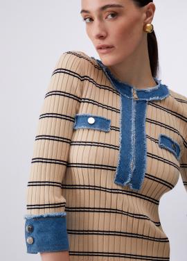 Liu Jo Trui Cream WA6531-MS99E - afbeelding 1 klein