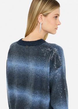 Liu Jo Cardigan Bleu MF5380-MA14R - image 4 petit