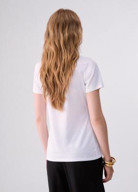 Liu Jo T-shirt Wit Geo WF6346-JS923 - afbeelding 3 klein